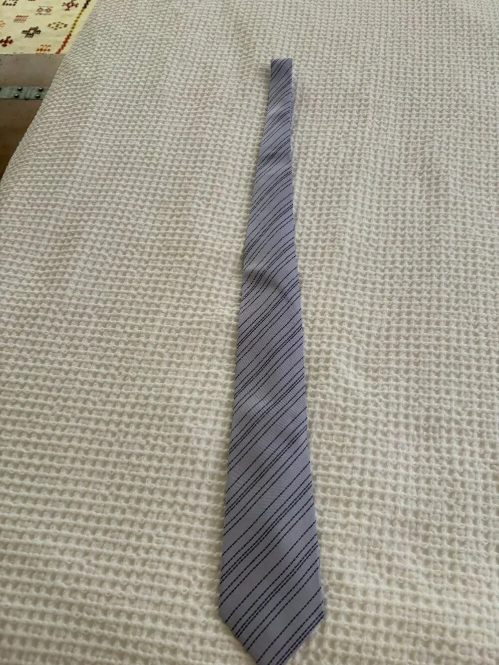 Hermes 5114 HA silk twill tie in lavender